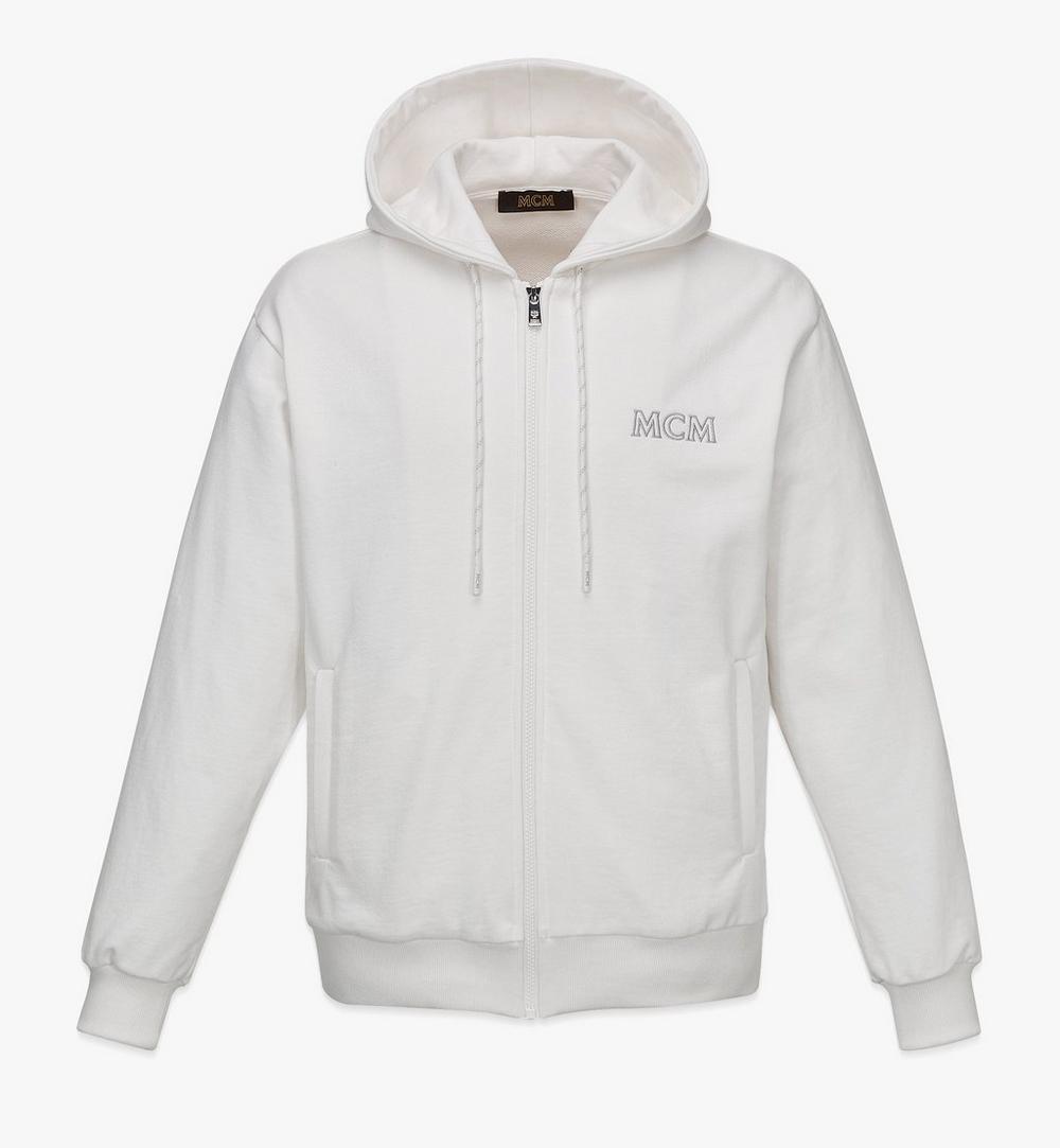 Men’s MCM Essentials Logo Zip Hoodie in Organic Cotton 1
